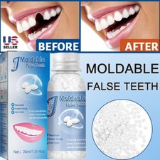 3 Resin False Teeth Solid Glue Temporary Tooth Repair Moldable Teeth Gap Denture