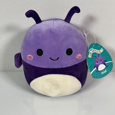 Squishmallows Axel Purple Beetle Small 7.5" Soft Plush Toy 2024  NWT