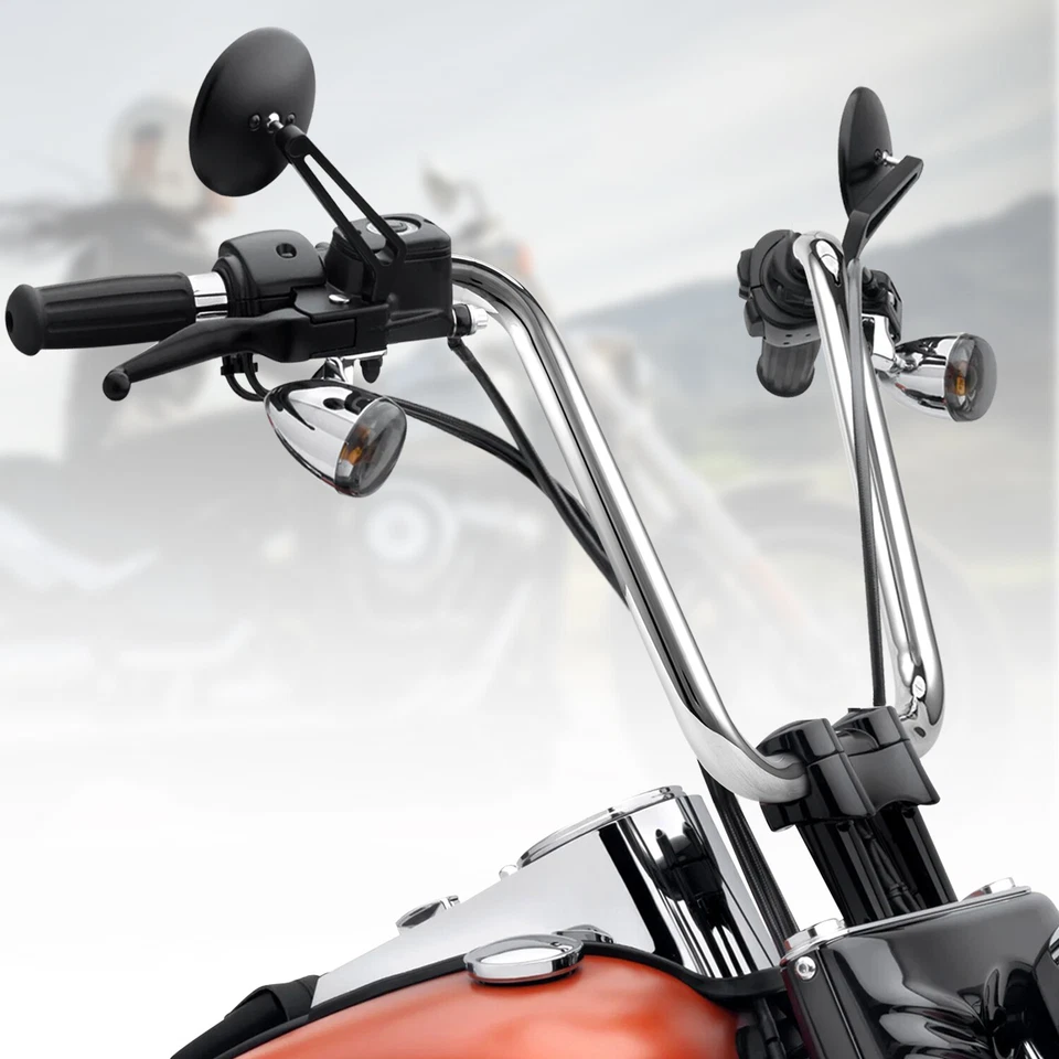 Manillar colgante Ape de 12"" 14"" 16" 18"" de elevación 1-1/4" para Harley Softail Dyna FXD Foto 3 de 4