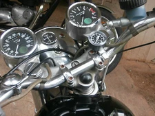 NORTON COMMANDO OIL PRESSURE GAUGE KIT (BLACK FACE INSTRUMENT)