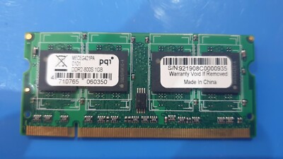 1GB PQI pqi 2Rx8 800S - sodimm DDRII RAM SPEICHER PC2 DDR2 Laptop HP