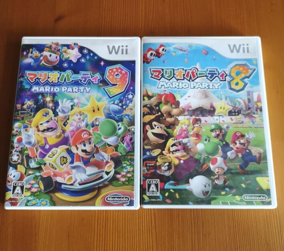 Nintendo Wii RVL−S−WD +マリオパーティー8・9 Lot 2 Mario Party 8 9 set Nintendo Wii Japanese Version