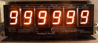 6-Digit DIY Display Kit for Bally/Stern Pinballs - Wolffpac - Orange digits