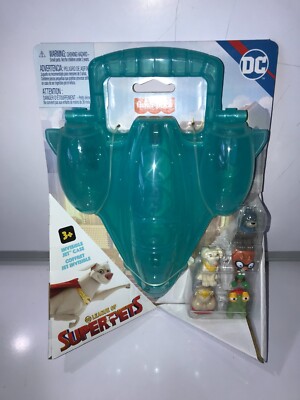 NEW Fisher-Price: DC League of Super-Pets Invisible Jet Case Mini Figure 5 pack