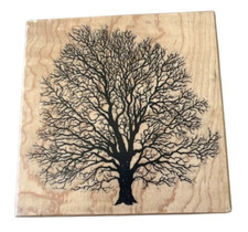 PSX K-1457 The Great Oak Tree Fall Winter No Leaves Wooden Rubber Stamp