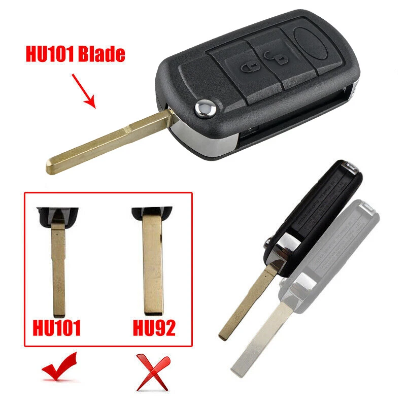 2 para Land Rover Range Rover Sport 2006 2007 2008 2009 2010 mando a distancia abatible llavero Foto 3 de 4