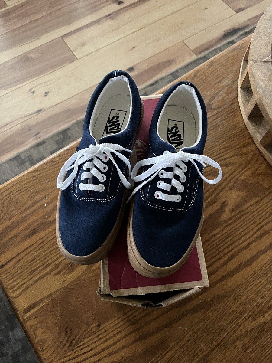 MUST GO! - BRAND NEW - MENS 10.5 - VANS ERA SKATEBOARDING GUM DRESS BLUE/CHILI P Vans Gum Era Dress Blue / Chili Pepper | Parallel main image 4