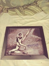 Mookie Wilson NY New York Mets Signed 11x14 Framed Photo MLB 86 WS Champs