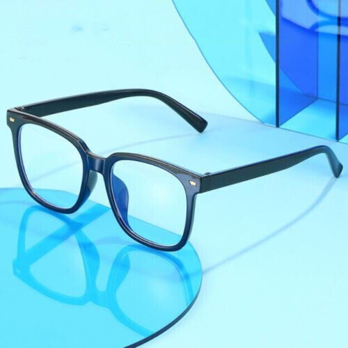Occhiali miopi uomo donna anti luce blu miopia oversize occhiali quadrati nuovi - Foto 1 di 33