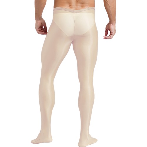 Mens Pantyhose Nylon Tights Skinny Bodystocking See Through Gay Pouch Clubwear - Bild 18 von 122