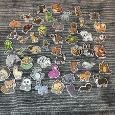 Animal Sticker 50 Pack Cartoon Cute Animal Decals Waterproof Funny Stickers New