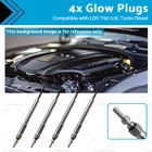 4x Glow Plugs Suitable for LDV T60 Turbo Diesel 2017 on 2.8L