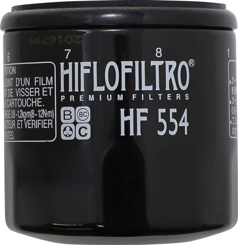 HIFLO HF554 OIL FILTER SPIN-ON PAPER GLOSSY BLACK MV AGUSTA F4 750 S 2000 - Foto 1 di 2