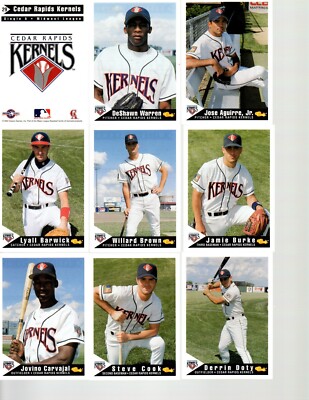 1994 Cedar Rapids Kernels Classic Complete Set 1 - 30