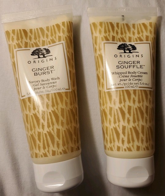 Set of 2 Origins Ginger Souffle Cream & Burst Savory Body Wash Full