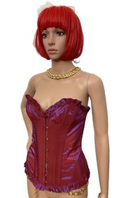 AGENT PROVOCATEUR RARE BURGUNDY OPALESCENT  CORSET SIZE:MEDIUM AB