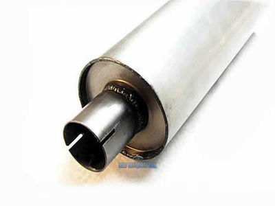 2'' Universal Exhaust Muffler Mild Steel 4'' D X 12'' x 51mm Clamp - on