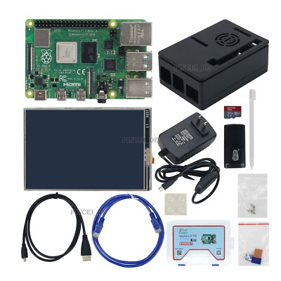 For Raspberry Pi 4 Model B 8GB RAM Computer Model B Board Kit With 3.5'' Screen