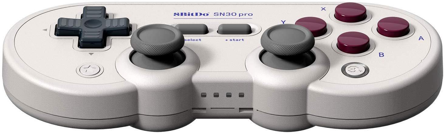 8Bitdo SN30 Pro Wireless Bluetooth Controller with Joysticks,USB-C Cable  Gamepad for Mac PC Android Switch Windows MacOS SteamWhite 