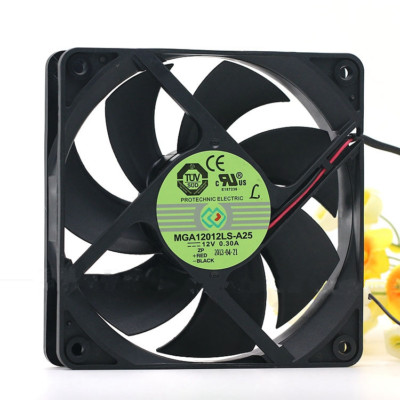 1PC MAGIC MGA12012LS-A25 12025 12cm 12V 0.30A chassis cabinet cooling fan cl