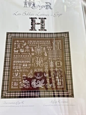 GIGI R Cross Stitch Chart LES BELLES LETTRES de GIGI Letter H Sampler Regency