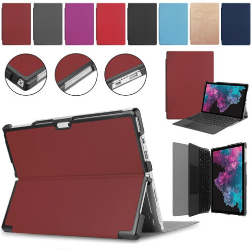 Smart Protective Case Stand Cover Leather For Microsoft Surface Pro 7 6 5 4