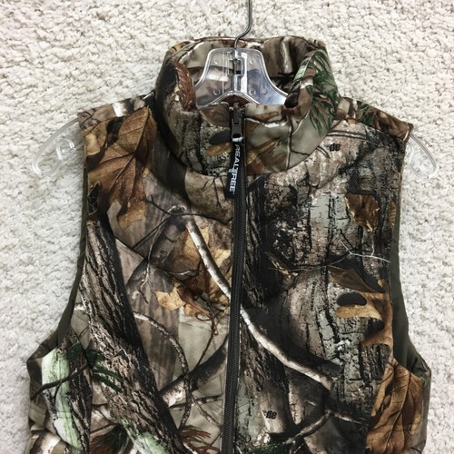 Realtree Vest Jacket Small Adult Brown Camo Full Zip Reversible Hunting Womens S - Picture 2 of 12