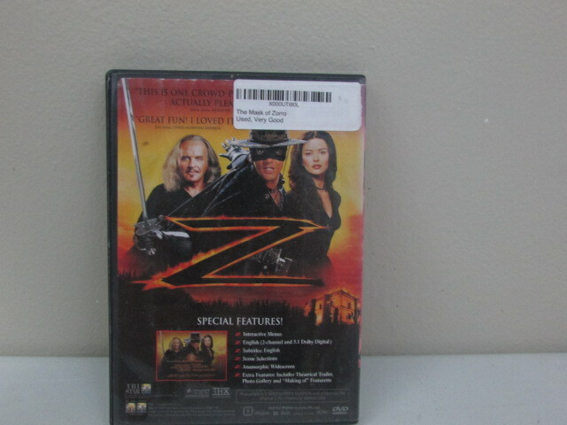 The Mask Of Zorro DVD Banderas Hopkins Deluxe Widescreen