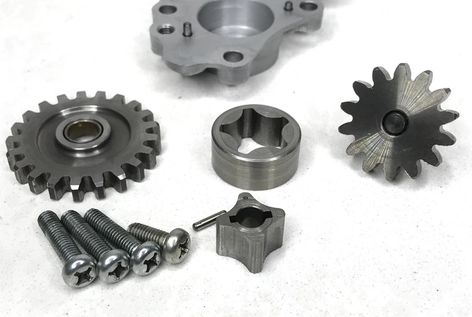 86 Yamaha TT350 TT 350 OEM Motor Bomba de aceite Engranaje Rotor Eje Carcasa 2-D Foto 4 de 4