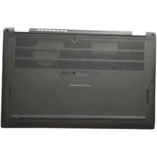 For Dell Latitude 7410 Chrome 0G0887 Black Bottom Cover Lower Case