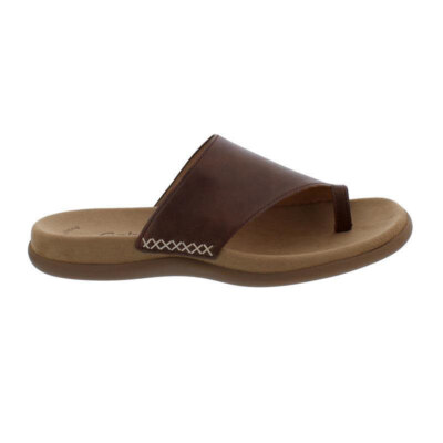 Gabor Slide, Leather, Peanut, Best Fitting, Thong 03.700.24