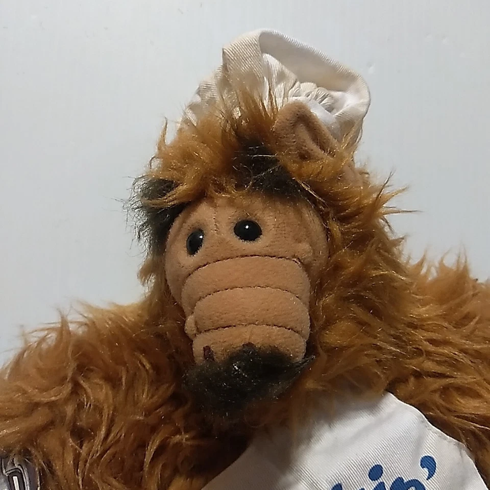 Vintage 1988 Cooking With Alf Burger King Promo 11" Alf Puppet con etiquetas Foto 3 de 4