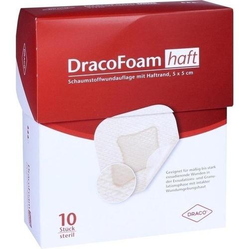 DRACOFOAM Haft Schaumstoff Wundaufl.5x5 cm 10 St PZN 10003146