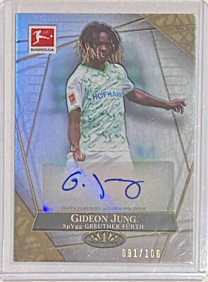 #ad #ad 2021 22 Topps Tier One Bundesliga Gideon Jung The Wall Auto 106 Autograph $7.00