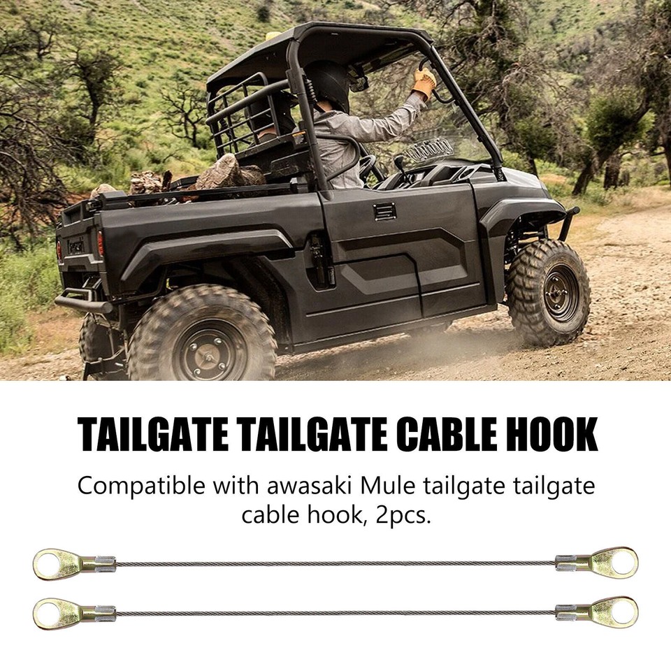 2x Tailgate Tail Gate Cables for Kawasaki Mule 3000 3010 3020 53045