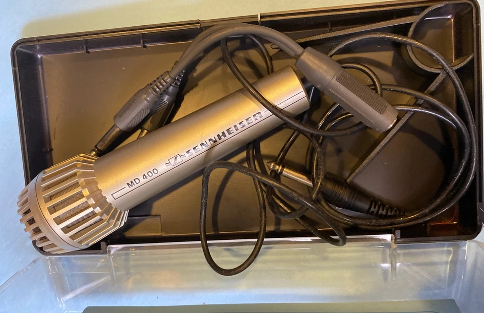 1985 VINTAGE SENNHEISER MD200 DYNAMIC OMNI MICROPHONE/BOX/CABLE - Image 2 of 4