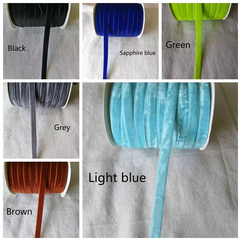 45 Meter Soft Velvet Trim Ribbon Sewing Trims Materials for DIY Hat Shoes Decors - Image 4 of 4