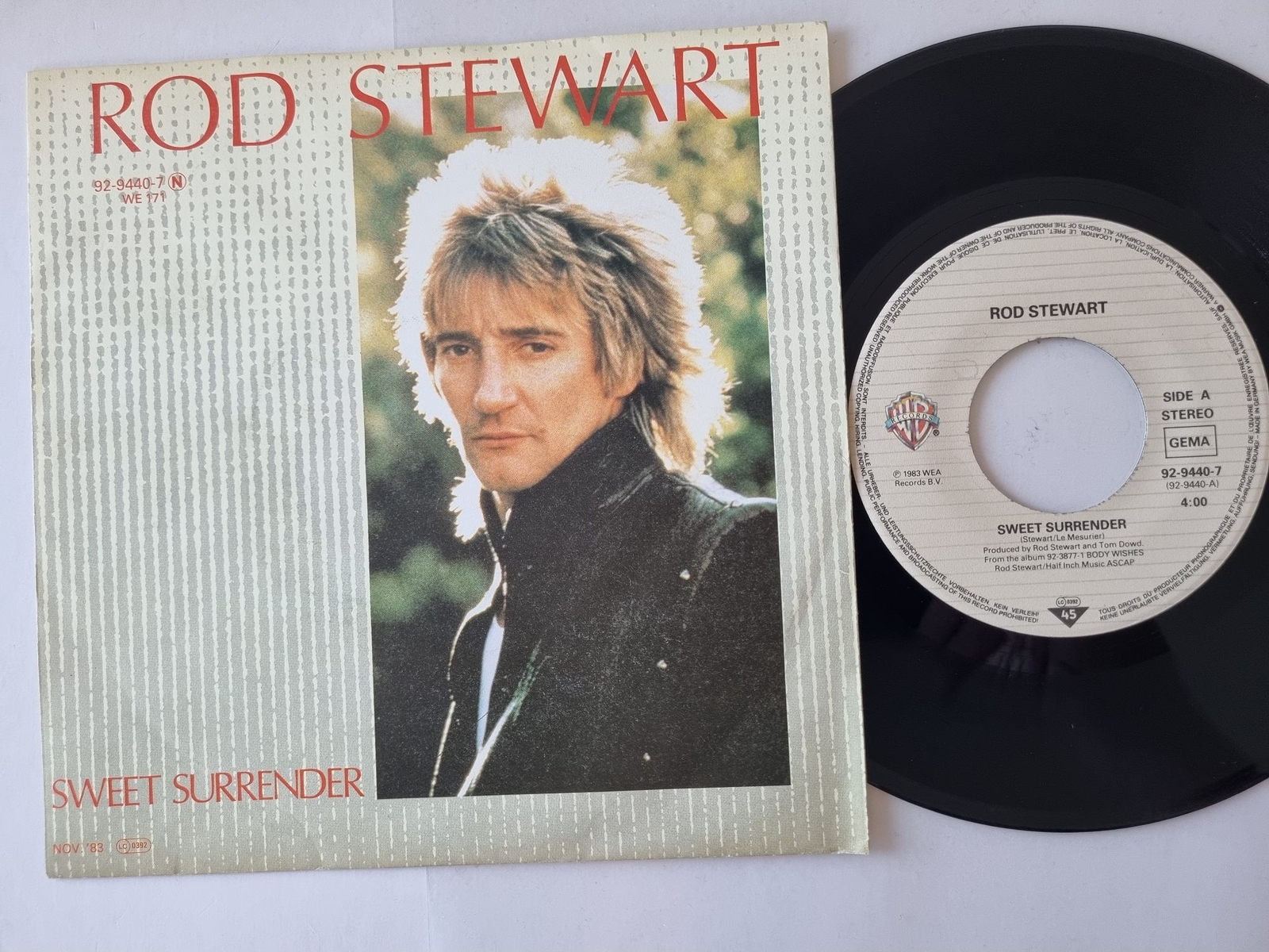 Rod Stewart - Sweet Surrender 7'' Vinyl Germany