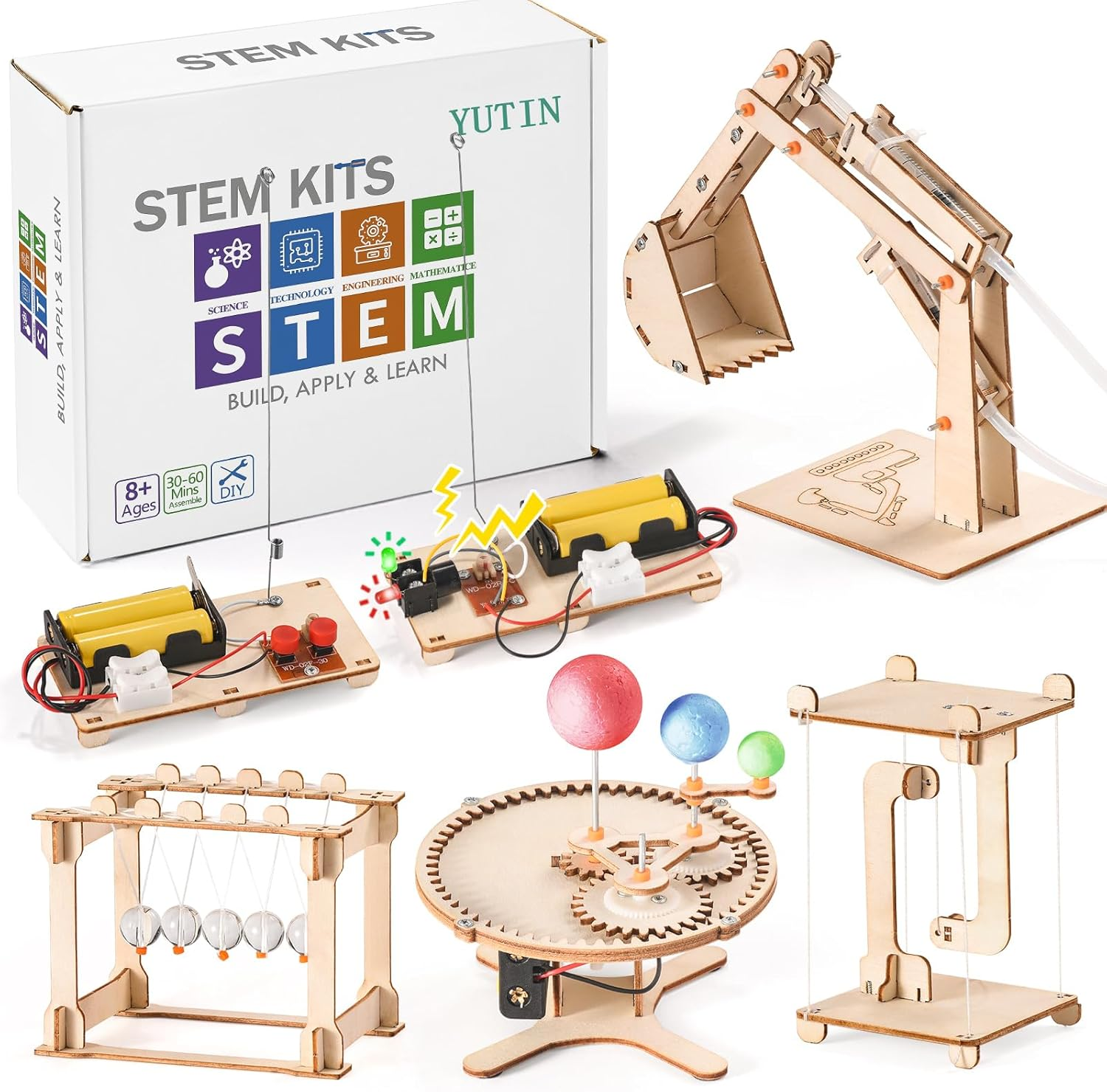 STEM Science Kits for Kids Ages 8-12 5-7, STEM Kits for Kids Ages 8-10, Wood Bui-image