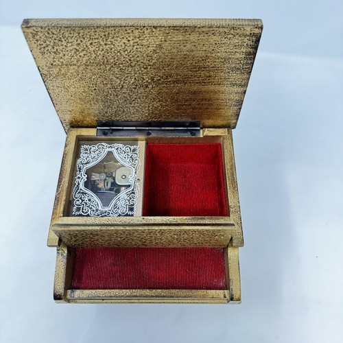 Vintage Toyo Florentine Guild Wooden Piano Shaped Jewelry Music Box Japan WORKS - Picture 12 of 21