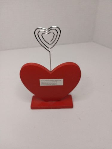 Mini Heart Blackboard, Picture/card Holder - Picture 4 of 4
