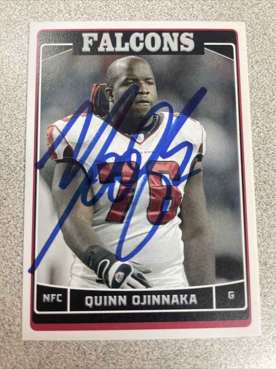 Quinn Ojinnaka “Moose” Autographed Custom 2006 Football Card Atl