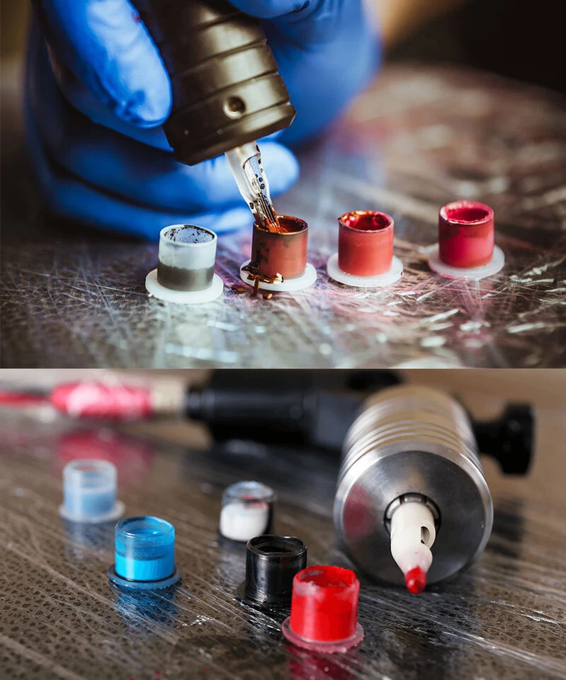 100/300/500/1000pcs Tattoo Ink Cups Flat Bottom Base Size: S/M/L/XL/Mix - Image 3 of 4