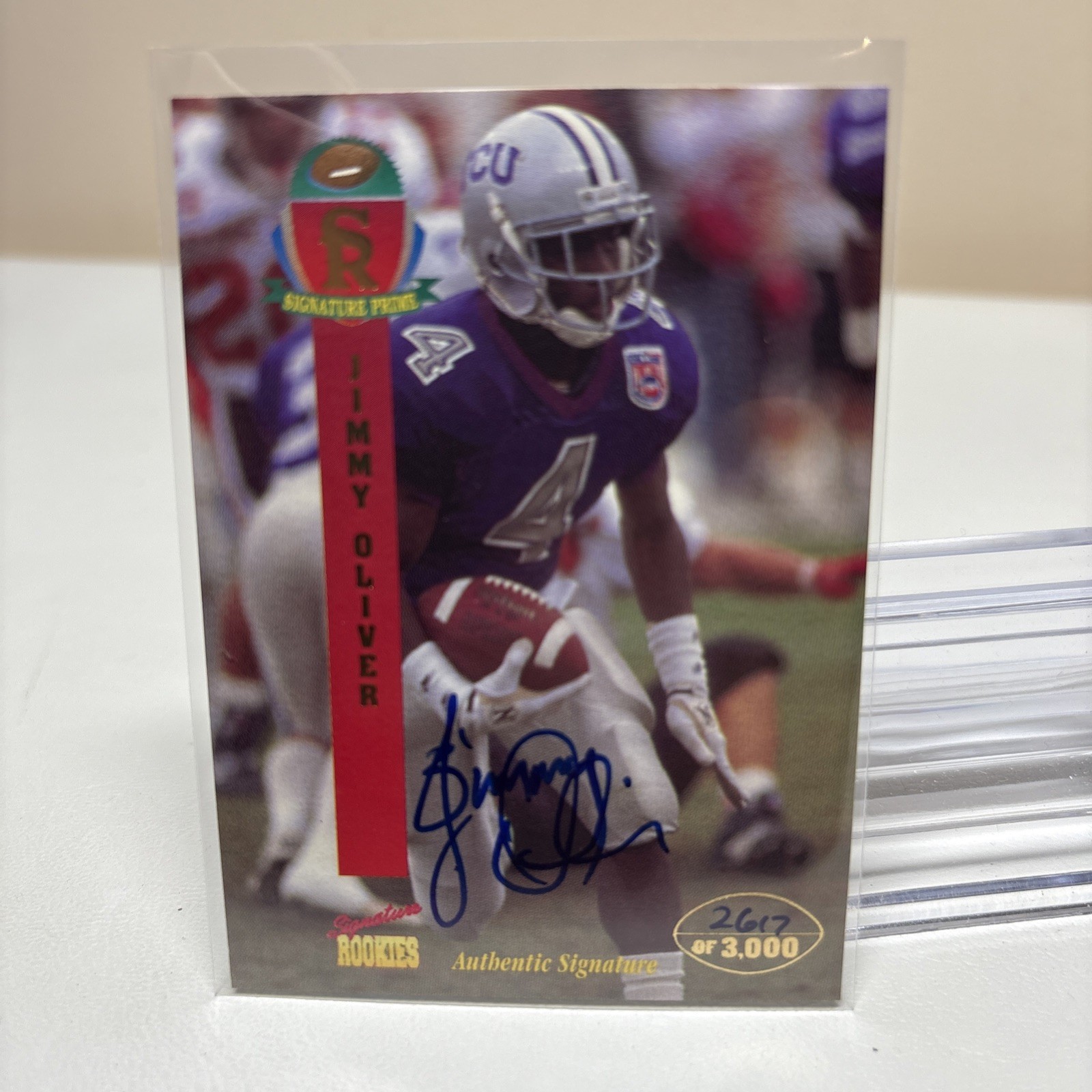 1995 Signature Rookies Signature Prime Jimmy Oliver Autographs #/3000 Auto #31