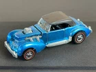 Vintage Hot Wheels Redline 1971 Blue Classic Cord - Great Car, No Reserve!