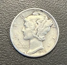 1942 - 10C Mercury Dime / 90% Silver Coin.
