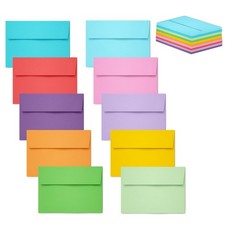 50 PCS Colored 4x6 SelfSeal Invitation Greeting Card Postcard Envelopes