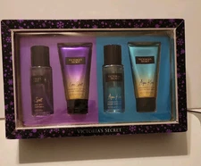NIB VICTORIAS SECRET GIFT SET FRAGRANCE MIST AND LOTION LOVE SPELL & AQUA KISS