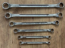 STAHLWILLE CORONA - Set of 6 - Whitworth / BS - Cranked Ring Spanners (stored) 