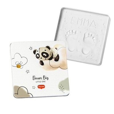 Tiny Love Magic Box Quadratisch, Erinnerungsbox Baby, Gipsabdruck Baby Hand und